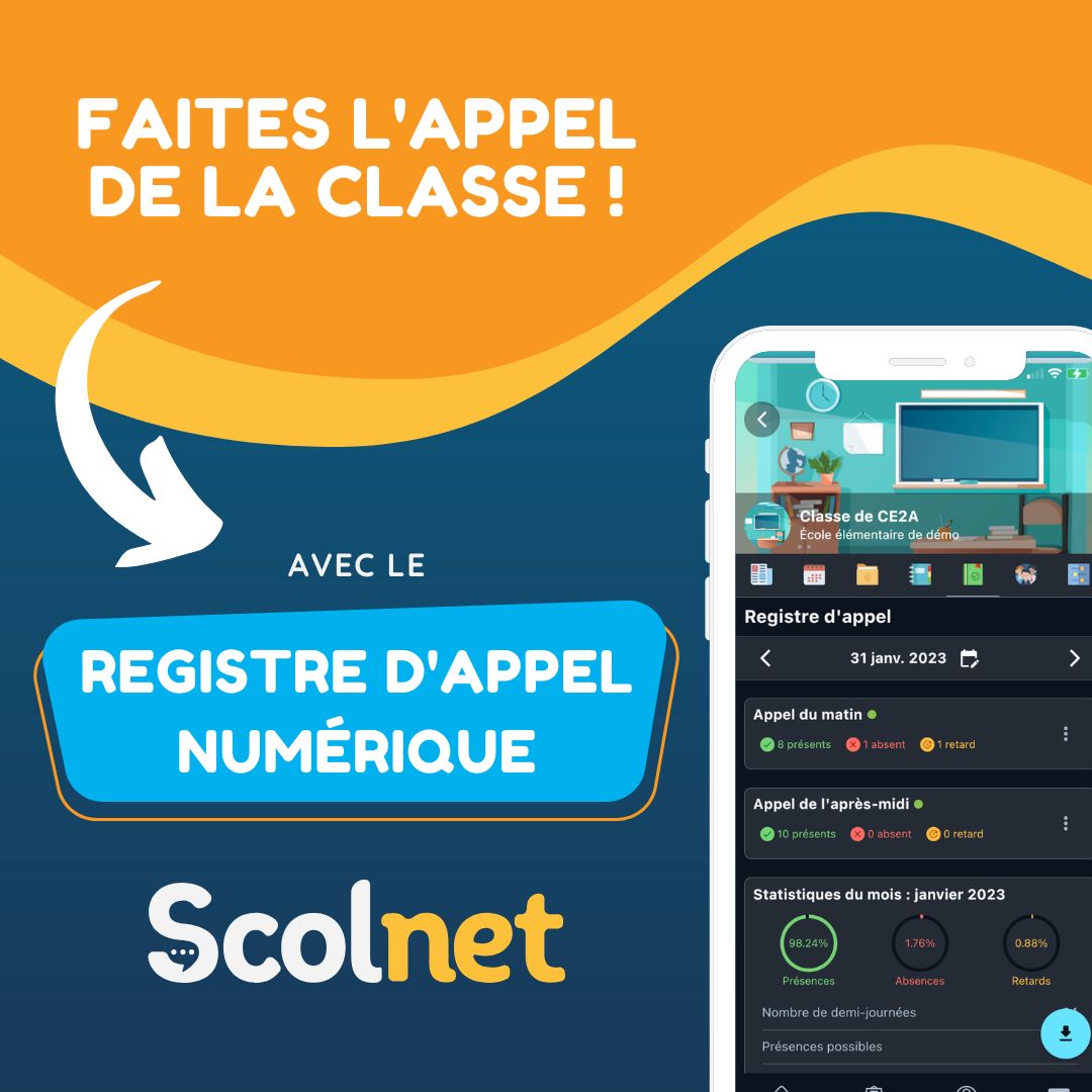 Registre d'appel Scolnet