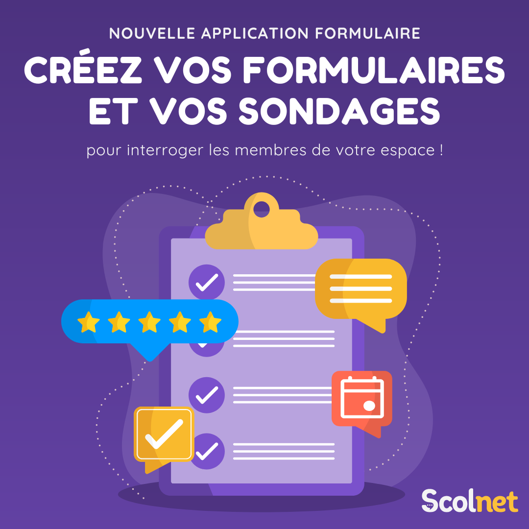 Application Scolnet Formulaire